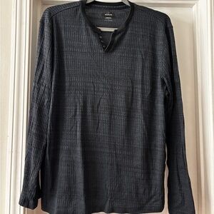 Alfani Black Casual Button Down Shirt